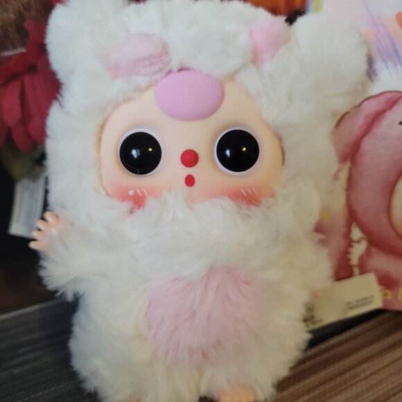 Baby Three White Lamb Plush Cute Collectible Doll Kawaii Soft Toy 2025 - Picture 2 of 4